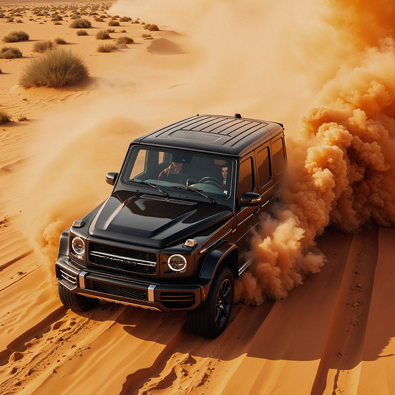 Premium Desert Safari with Quad Bike + VIP Service with Private Car