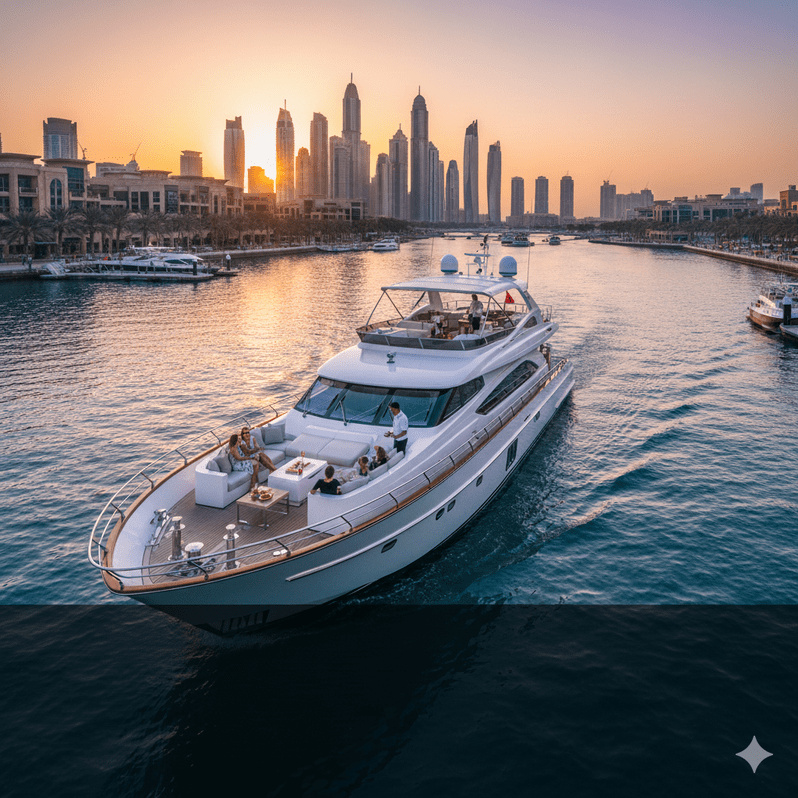 90-Minute Luxury Marina Cruise with Sunset