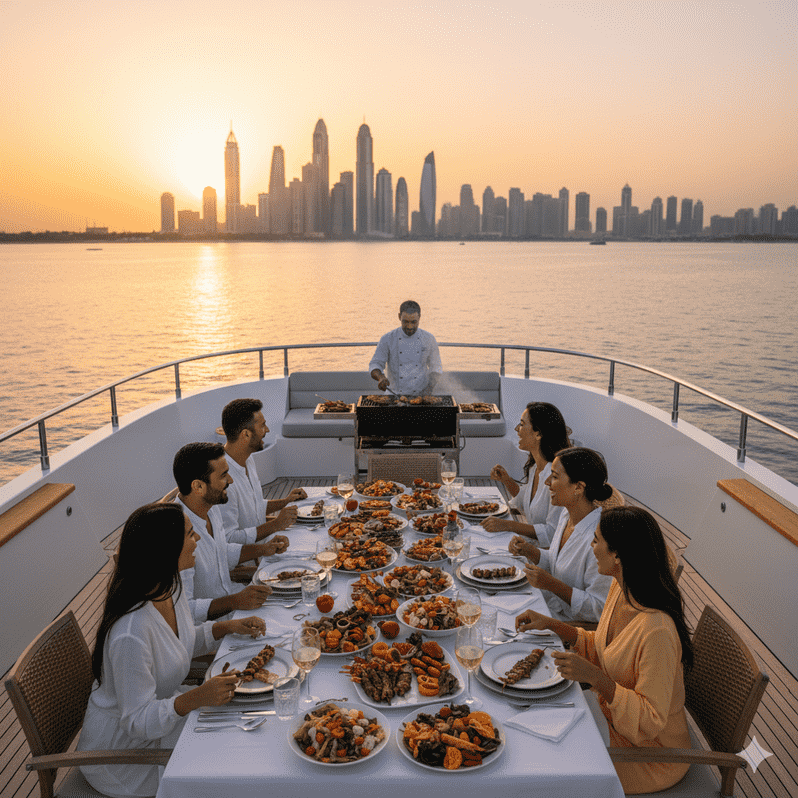 Sunset Serenity Yacht Tour with Live BBQ